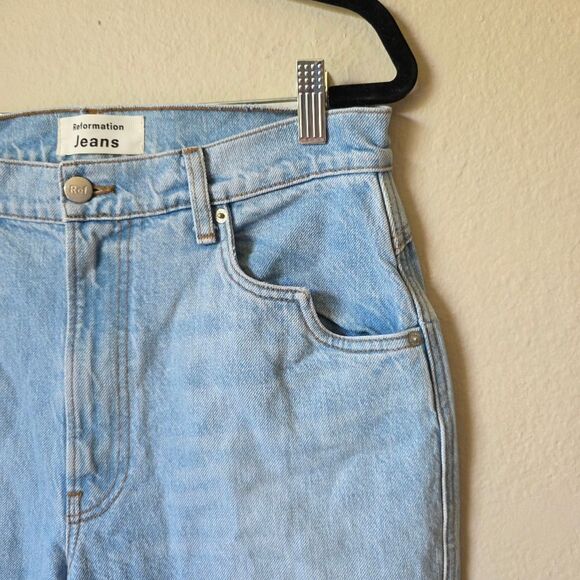 Reformation Sonoma Light Wash Western Jeans Size 30 - Picture 3 of 10
